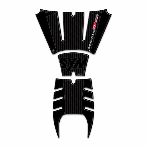 Kit d'autocollants 3D Protection du pied de lit et de la porte compatible avec Sym Maxsym TL 508 2