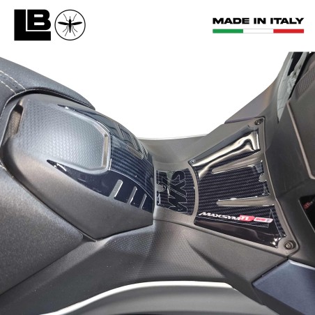 Kit d'autocollants 3D Protection du pied de lit et de la porte compatible avec Sym Maxsym TL 508
