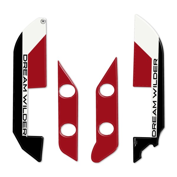 Stickers 3D mudguard protection compatible with Ducati DesertX Rally