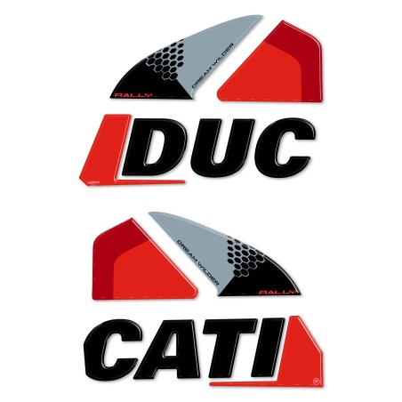 Stickers Protections latérales de réservoir moto compatibles avec Ducati DesertX Rallye