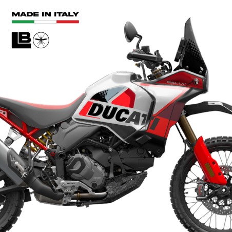 Stickers Protections latérales de réservoir moto compatibles avec Ducati DesertX Rallye