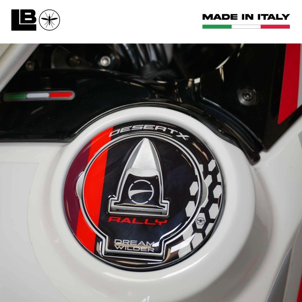 Sticker 3D Tank cap protección moto compatible con Ducati DesertX Rally