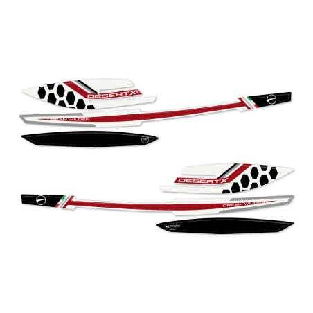 Protections Handguards motorbike 3D Gel stickers compatible with Ducati Desertx Rally