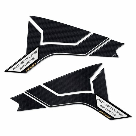 2 Protections latérales 3D pour moto Compatible Honda Africa Twin Adventure 1100 Noir