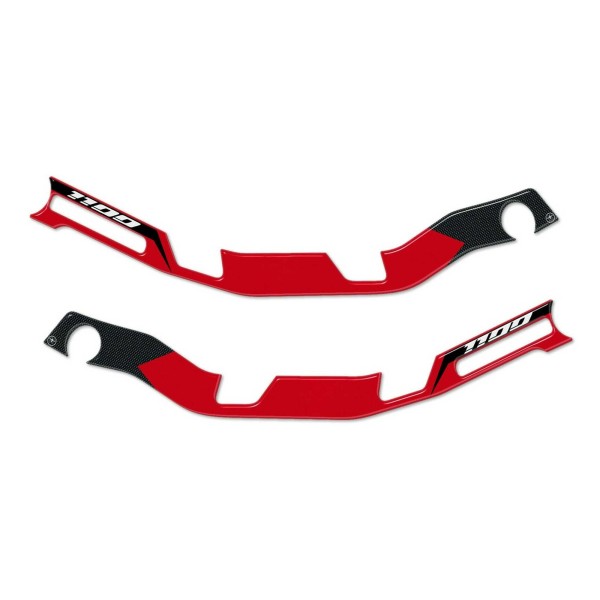 2 αυτοκόλλητα 3D gel για HONDA AFRICA TWIN 1100 L SERIES MOTORCYCLE COMPATIBLE HANDHOLDERS