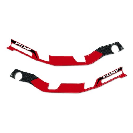 2 αυτοκόλλητα 3D gel για HONDA AFRICA TWIN 1100 L SERIES MOTORCYCLE COMPATIBLE HANDHOLDERS
