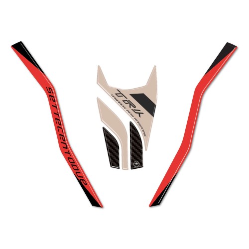 Front Beak Protection Stickers compatible with Benelli TRK 702 702X Beige 2