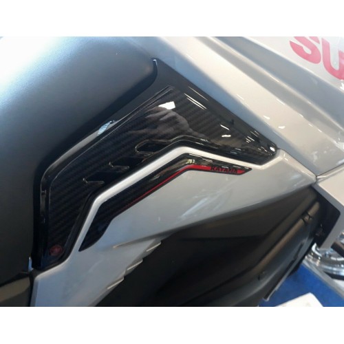 Pegatinas Protectores laterales de moto compatibles con Suzuki Katana 2019-23 Rojo