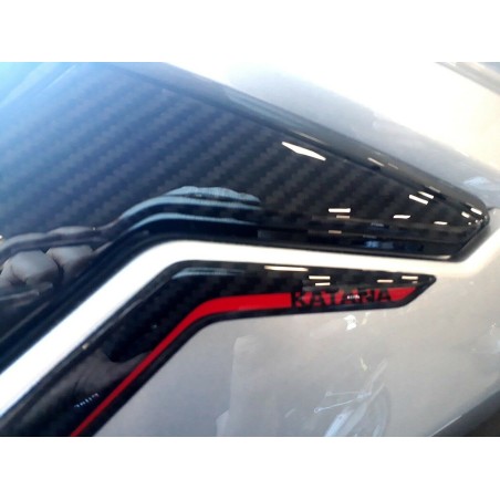 Pegatinas Protectores laterales de moto compatibles con Suzuki Katana 2019-23 Rojo