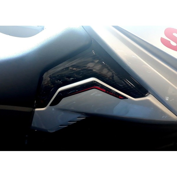 Stickers Protections latérales moto compatibles avec Suzuki Katana 2019-23 Rouge
