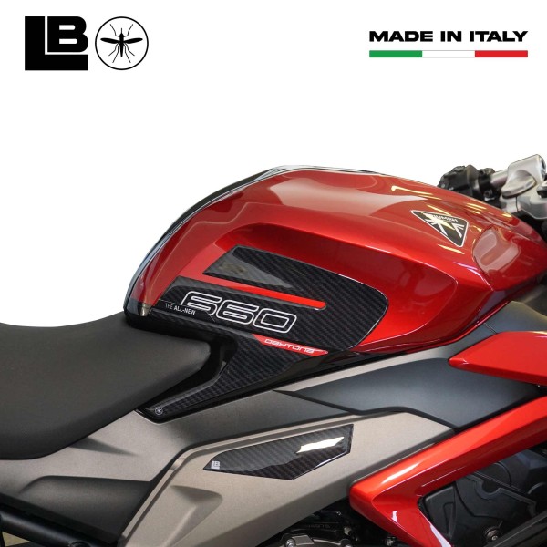 3D Stickers compatible with Triumph Daytona 660 Tank Side Protectors