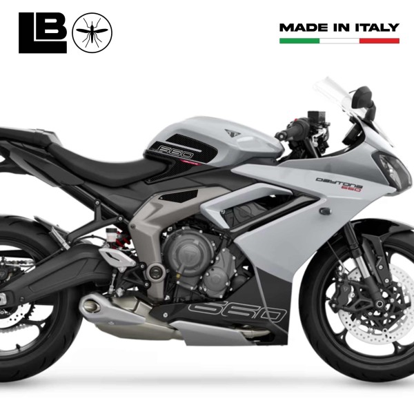 3D Stickers compatible with Triumph Daytona 660 Tank Side Protectors