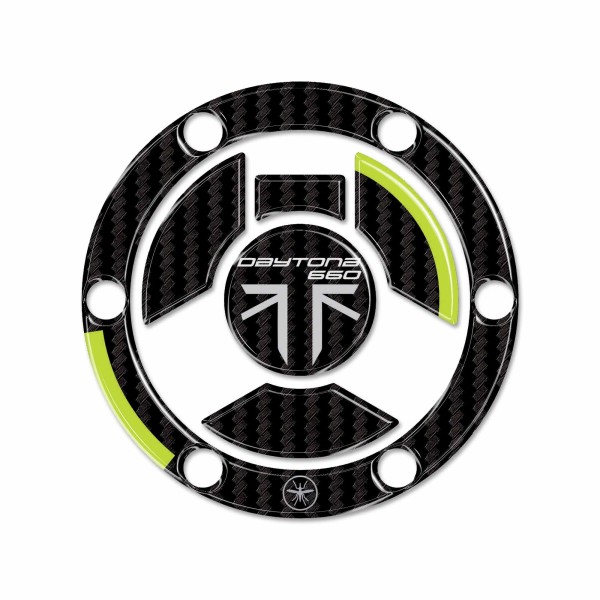 Aufkleber 3D Tankdeckel Motorrad kompatibel mit Triumph Daytona 660 2024