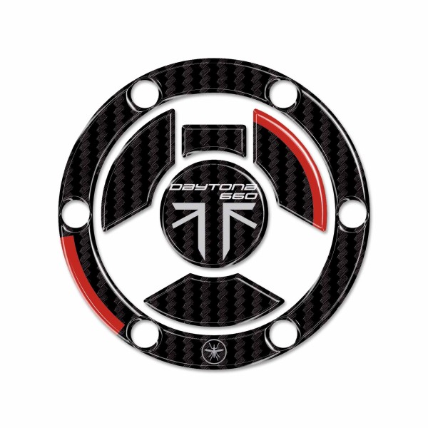 Autocollant 3D Bouchon de réservoir moto compatible avec Triumph Daytona 660 2024