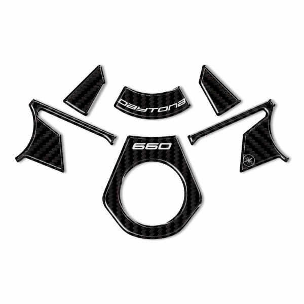 Placa adhesiva 3D horquilla de dirección moto compatible con Triumph Daytona 660 2024