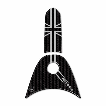Protección adhesiva 3D para la parte superior del depósito compatible con Triumph Daytona 660 2024