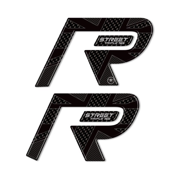 3D stickers compatible with Triumph Street Triple 765 R 2024 tank protectors