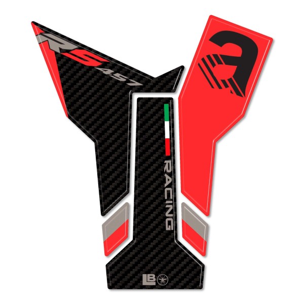 Protector de depósito 3D adhesivo para moto compatible con Aprilia RS 457 2024
