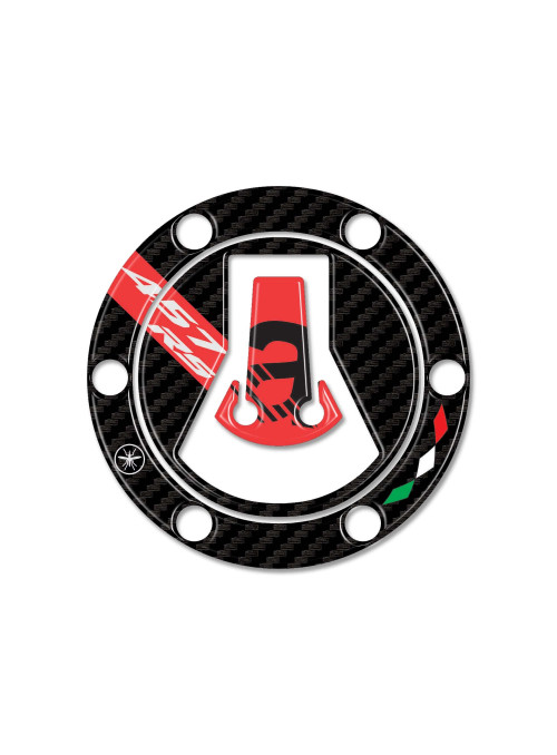Autocollant 3D Bouchon de réservoir protection moto compatible avec Aprilia RS 457 2024 2