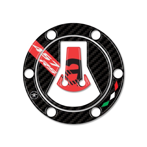 Autocollant 3D Bouchon de réservoir protection moto compatible avec Aprilia RS 457 2024