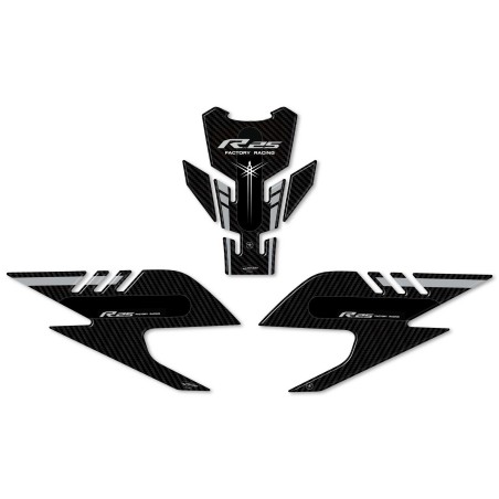 3D Gel Stickers Kit Motorcycle Tank Protectors compatible Yamaha YZF R25 2019-23