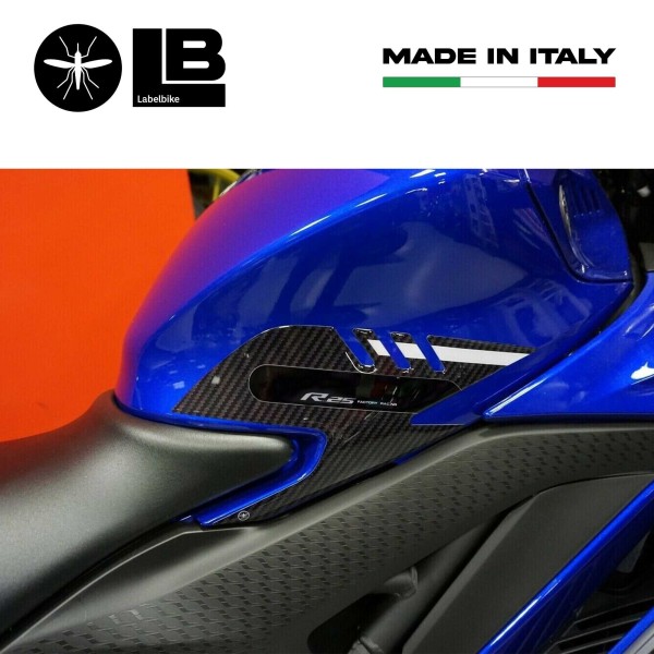 Kit de pegatinas de gel 3D protectores de depósito de moto compatibles Yamaha YZF R25 2019-23