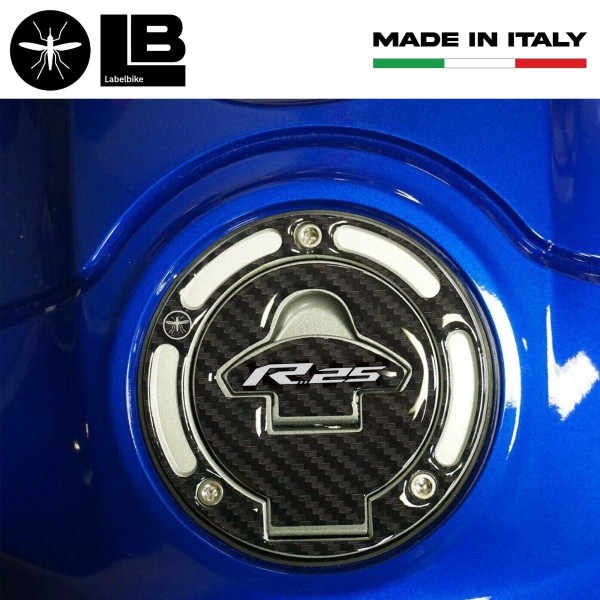 Sticker 3D Protection Bouchon de Réservoir Moto compatible Yamaha YZF R25 2019-2023