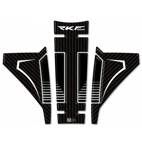 Adhesive resin 3D motorbike tank protector compatible with Keeway RKF 125 2018-2025