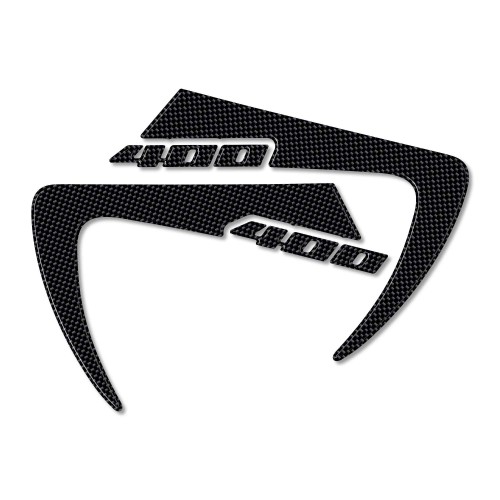 2 ADHESIVES DE PROTECTION 3D GEL compatibles pour SUZUKI BURGMAN 400 DE 2006-2016