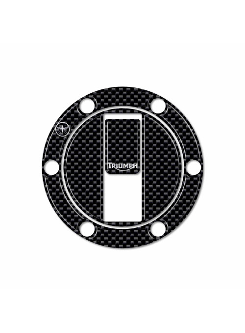 Scratch Protection Triumph Tank Cap 3D Resin Carbon Fibre Stickers for Motorcycles 2
