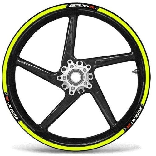 Kit de bandes adhésives compatibles avec les jantes SUZUKI GSX-R - FLUO JAUNE