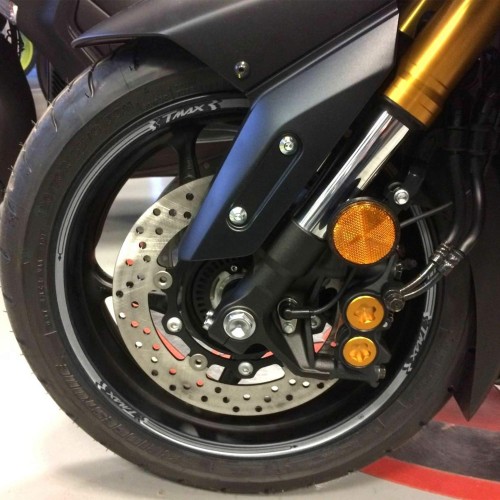 ADHESIVE RIMS STRIPES compatible for YAMAHA scooter TMAX 2008-2025 SILVER