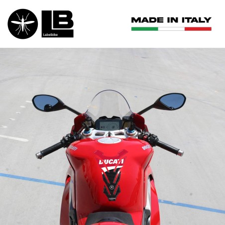 RESIN CARBON- RED RESIN TANK PARASTERS for DUCATI -CORSE MOTORCYCLE