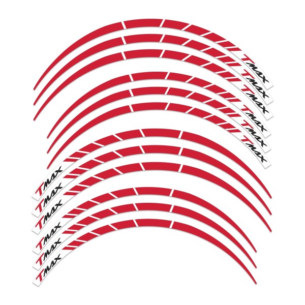 ADHESIVE RIMS STRIPS compatible x scooter YAMAHA TMAX 2001-2007 anniversary
