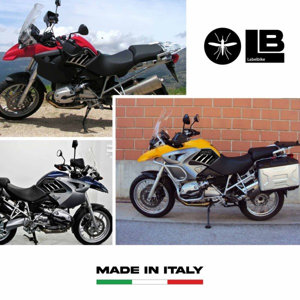 ADHESIVOS DE GEL LATERALES 3D compatibles con BMW R1200 GS 2004-2007 CARBON LOOK