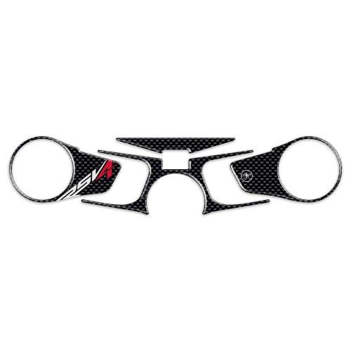 Adhesive 3D Motorcycle Steering Fork Plate Protection compatible with Aprilia Rsv4 2