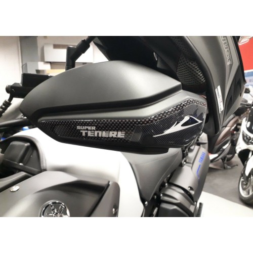 2 ADHESIVOS DE GEL DE RESINA 3D para MANILLARES compatibles para MOTO Yamaha SUPER TENERE