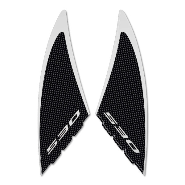 2 αυτοκόλλητα 3D τζελ 3D συμβατά για σκούτερ YAMAHA Tmax 530 carbon ergal