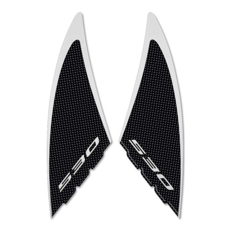 2 αυτοκόλλητα 3D τζελ 3D συμβατά για σκούτερ YAMAHA Tmax 530 carbon ergal