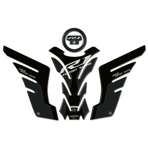 Kit Gel Harz 3D Aufkleber Motorrad Protektoren kompatibel für Yamaha Yzf R1 2015-24