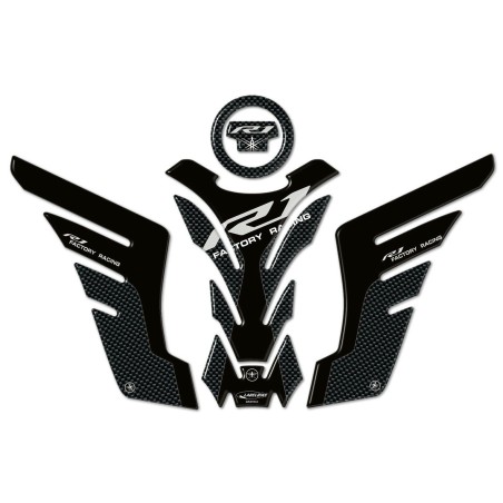 Kit Gel Résine 3D Stickers Protecteurs moto compatibles pour Yamaha Yzf R1 2015-24