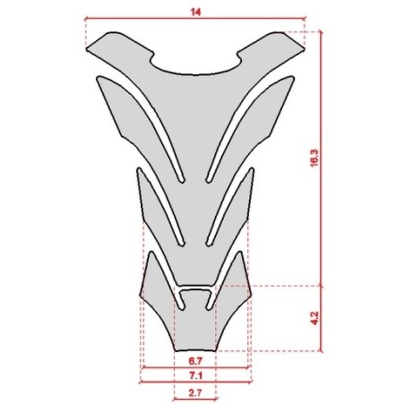 3D BLUE 3D GEL GAS TANK PROTECTION compatible avec GSXR GSX-R MOTORBIKE