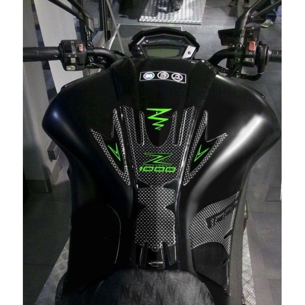 KIT ADHESIVES gel PROTECTIONS compatible pour motos KAWASAKI Z1000 2014-2020 vert