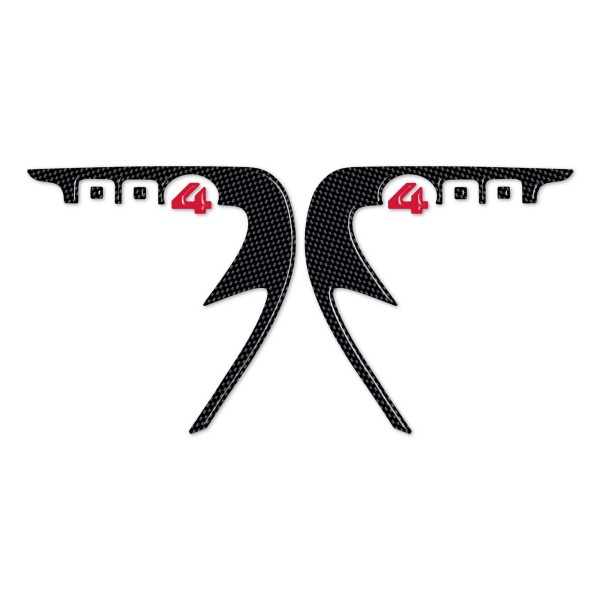 2 ADHESIVES 3D GEL PROTECTION SPIDER compatibles pour Kymco XCITING 400 2012-2017