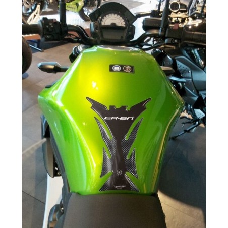 Protection ADHESIVE 3D GEL réservoir CARBONE compatible moto KAWASAKI ER-6N