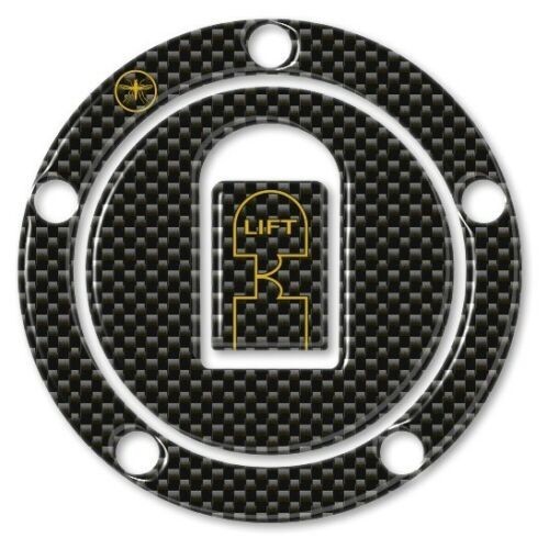 ADHESIVE 3D TANK CAP PROTECTION compatible MOTORCYCLE KAWASAKI 00-06 carbon gold 2