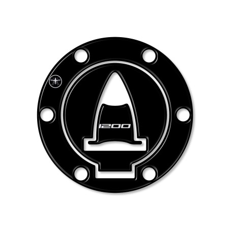 Bouchon de réservoir ADESIVI 3D PROTECTION pour MOTO DUCATI MULTISTRADA 1200 noir