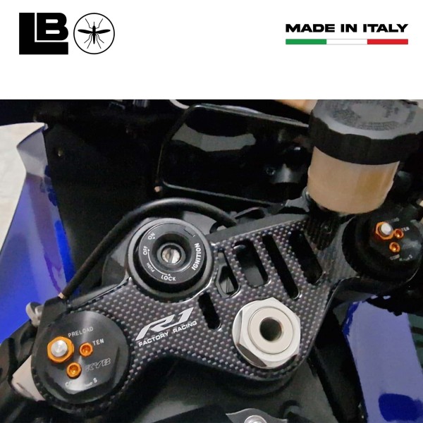 Pegatina Gel 3D Placa Dirección Compatible X Bike Yamaha Yzf R1 2015-2023