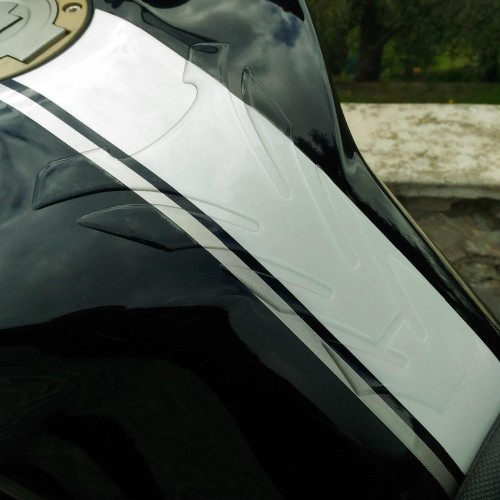 PROTECTEUR DE RÉSERVOIR NEUTRE TRANSPARENT RÉSINE 3D AUTOCOLLANTS DE RÉSERVOIR DE MOTO