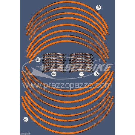 Tiras adhesivas compatibles con llantas 18 21" KTM 1090 1190 1290 R ADVENTURE